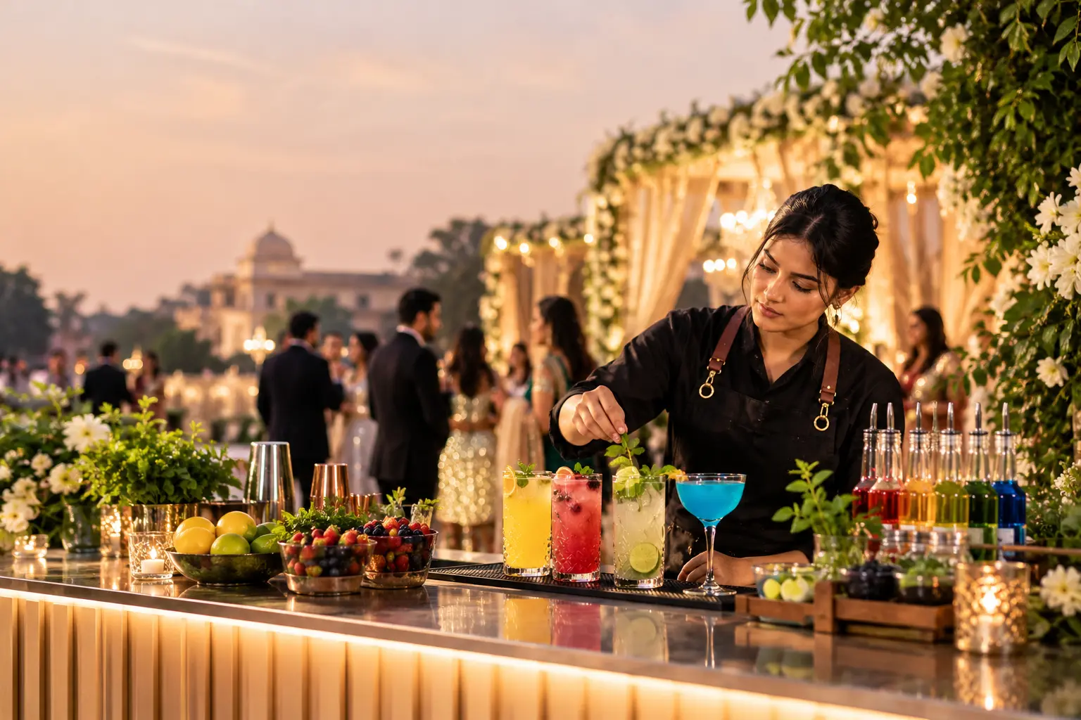 Wedding beverage catering cost in Delhi NCR - Pour & Co. Bar Catering & Mixology