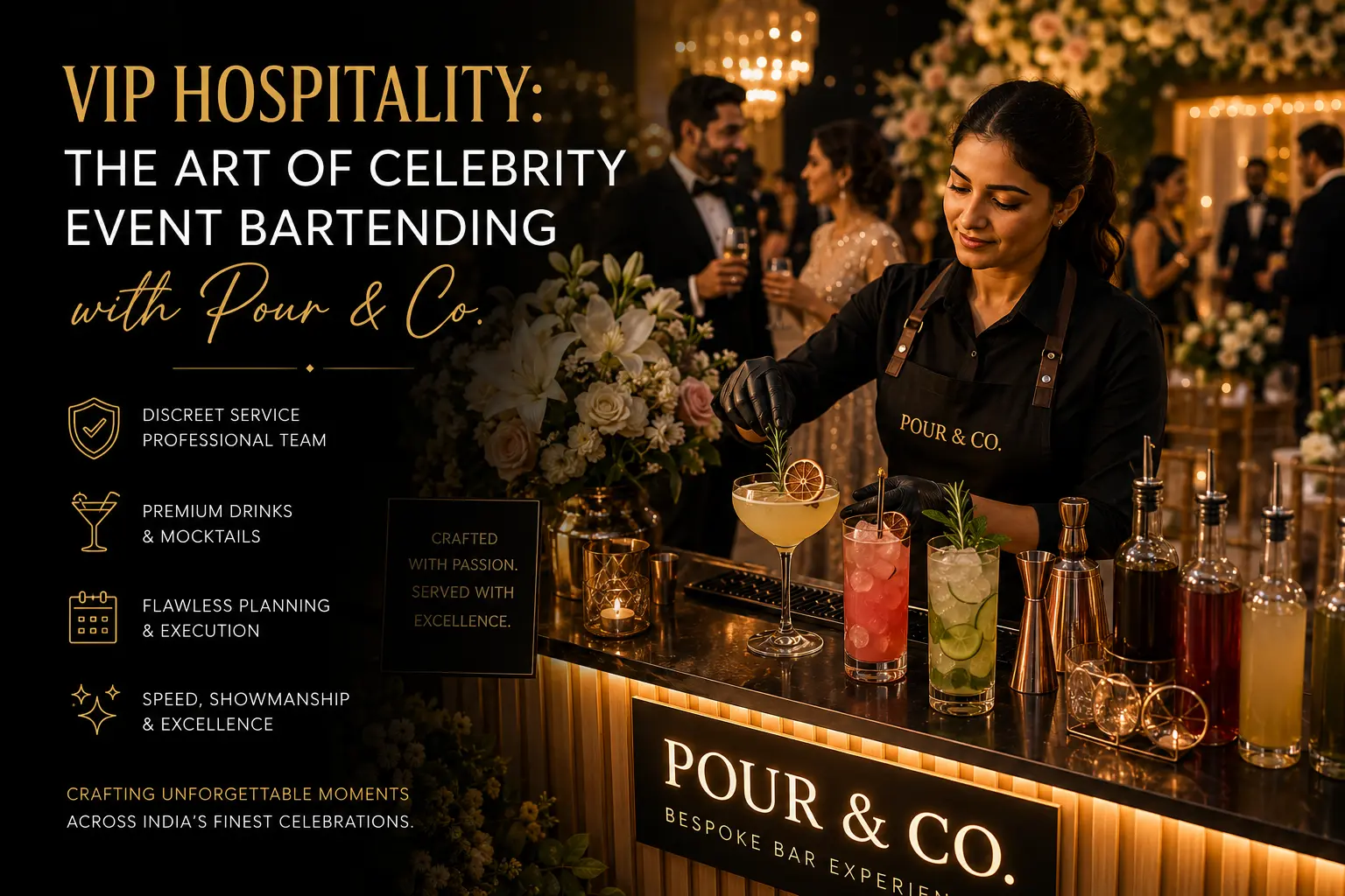 VIP Event Bar Catering by Pour & Co. | Delhi NCR & India