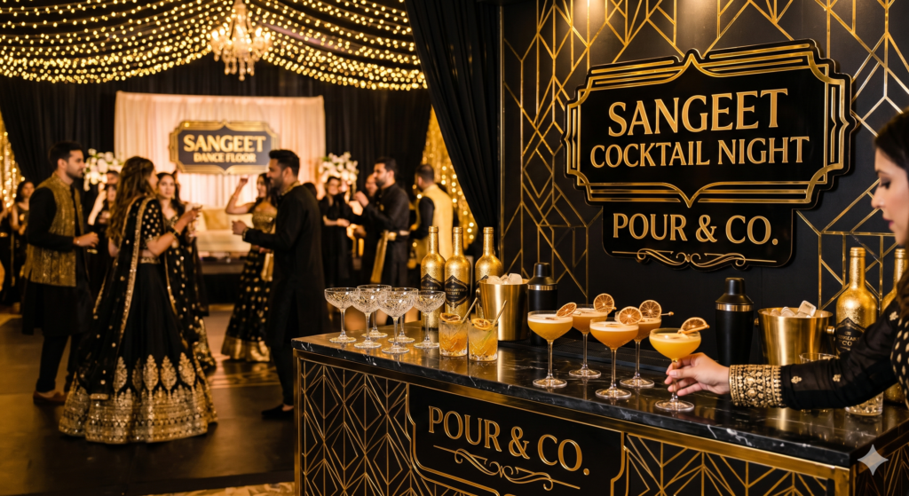 Sangeet Night Cocktail Party Bartenders in Delhi NCR, Female Mixologist for Sangeet Cocktail Party